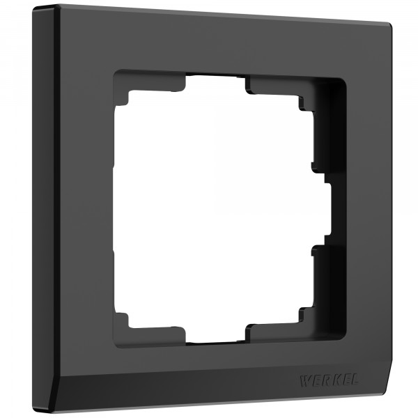 Рамка на 1 пост Werkel WL04-Frame-01 Stark (черный) - купить в Уфе