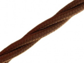 Витой ретро кабель для внешней проводки Werkel Retro 3х1,5мм коричневый - купить в Уфе