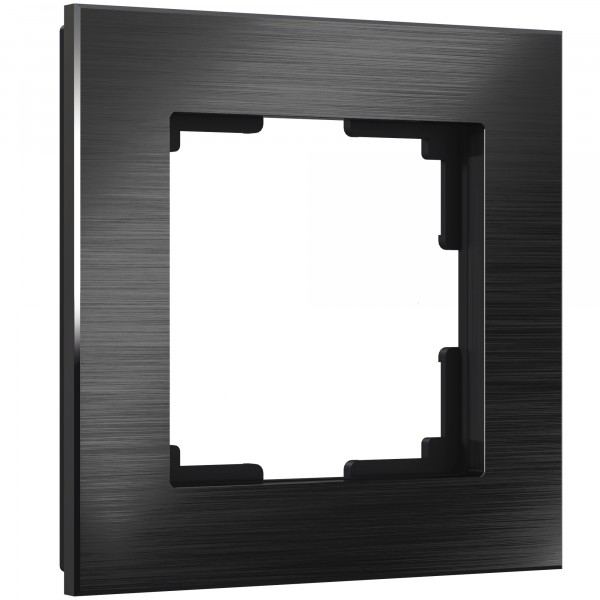 Рамка на 1 пост Werkel WL11-Frame-01 Aluminium (черный алюминий) - купить в Уфе