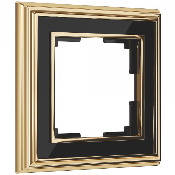 Рамка на 1 пост Werkel WL17-Frame-01 Palacio (золото / черный) - купить в Уфе