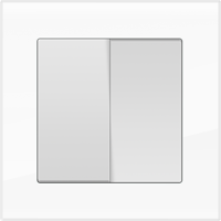Рамка для двойной розетки Werkel WL01-Frame-01-DBL Favorit (белый) - купить в Уфе