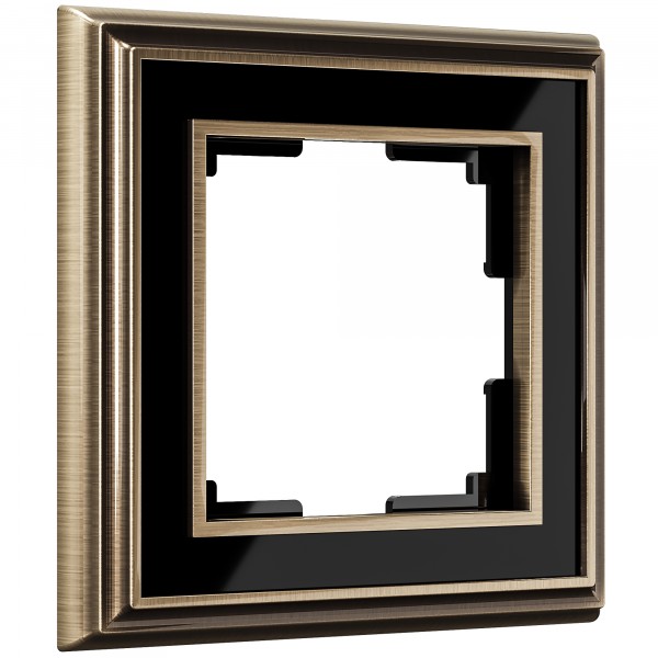 Рамка на 1 пост Werkel WL17-Frame-01 Palacio (бронза / черный) - купить в Уфе