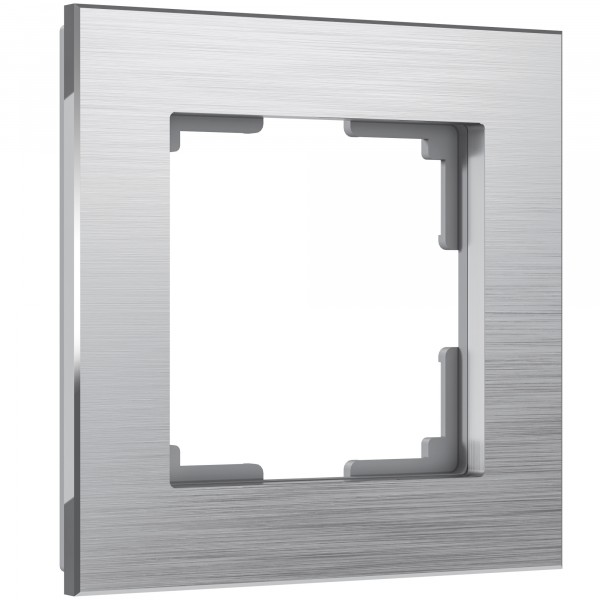 Рамка на 1 пост Werkel WL11-Frame-01 Aluminium (алюминий) - купить в Уфе