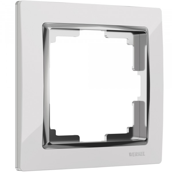 Рамка на 1 пост Werkel WL03-Frame-01 Snabb (белый/хром) - купить в Уфе