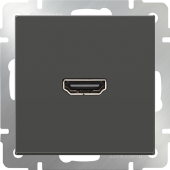 Розетка HDMI Werkel WL07-60-11 Серо-коричневая - купить в Уфе